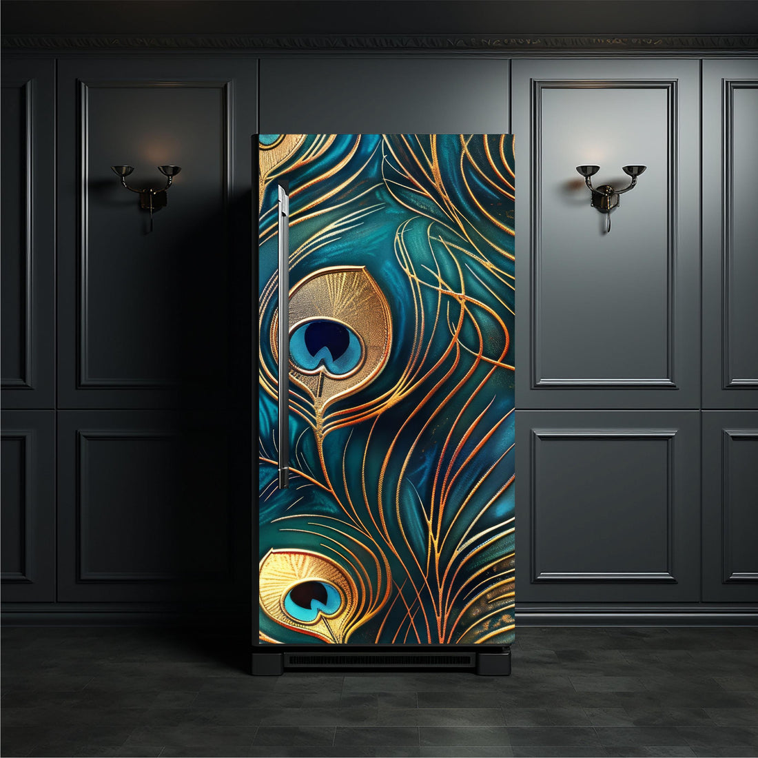 Art Deco_1 Fridge Cover – Available in Magnet or Vinyl | Multiple Piece Sets