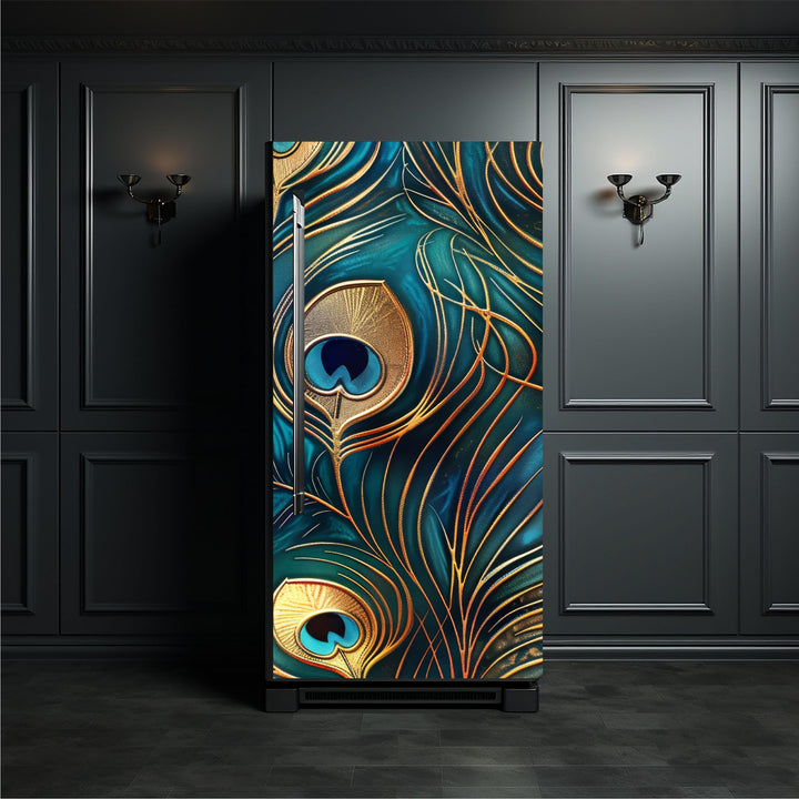 Art Deco_1 Fridge Cover – Available in Magnet or Vinyl | Multiple Piece Sets