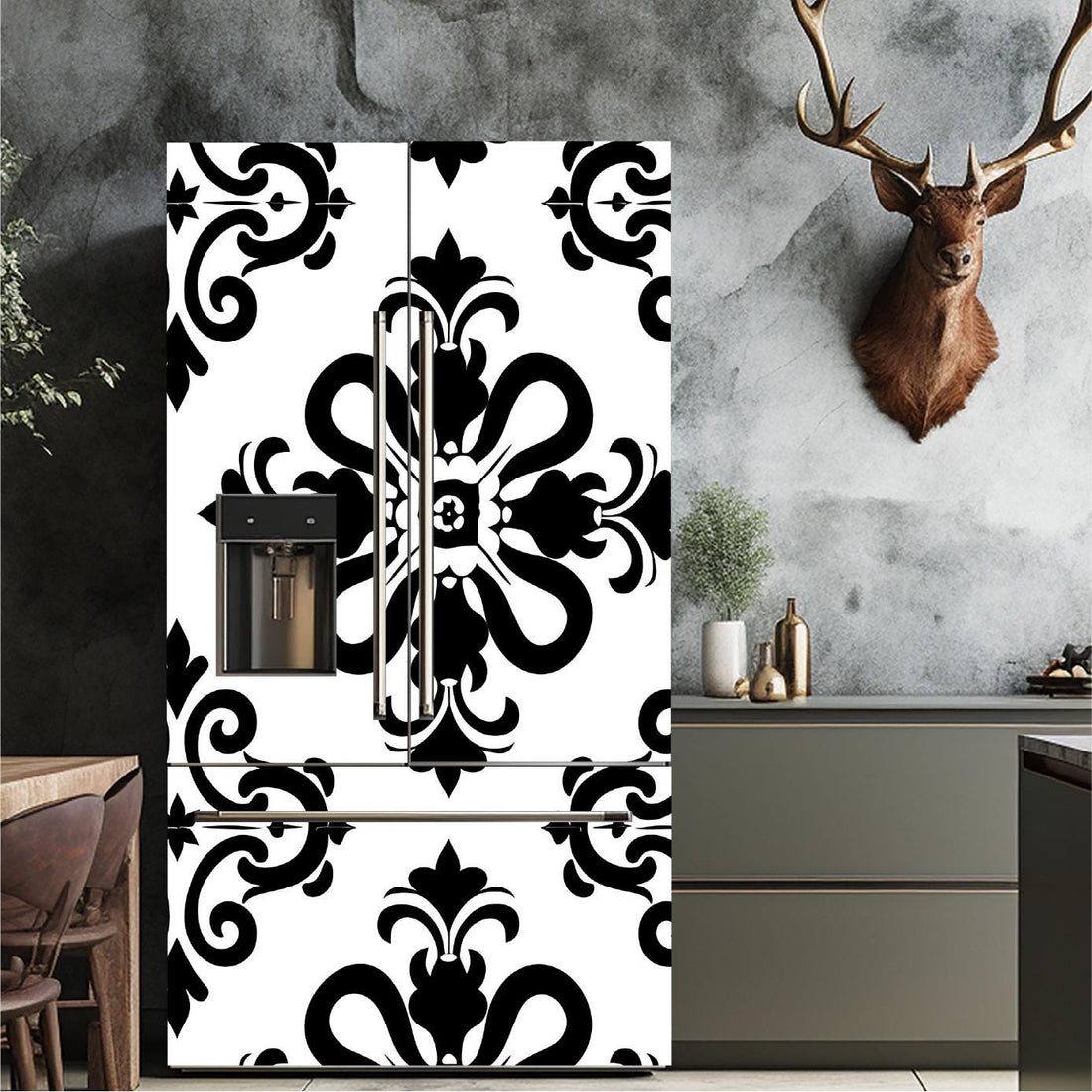 Art-Deco_2 Fridge Cover – Available in Magnet or Vinyl | Multiple Piece Sets