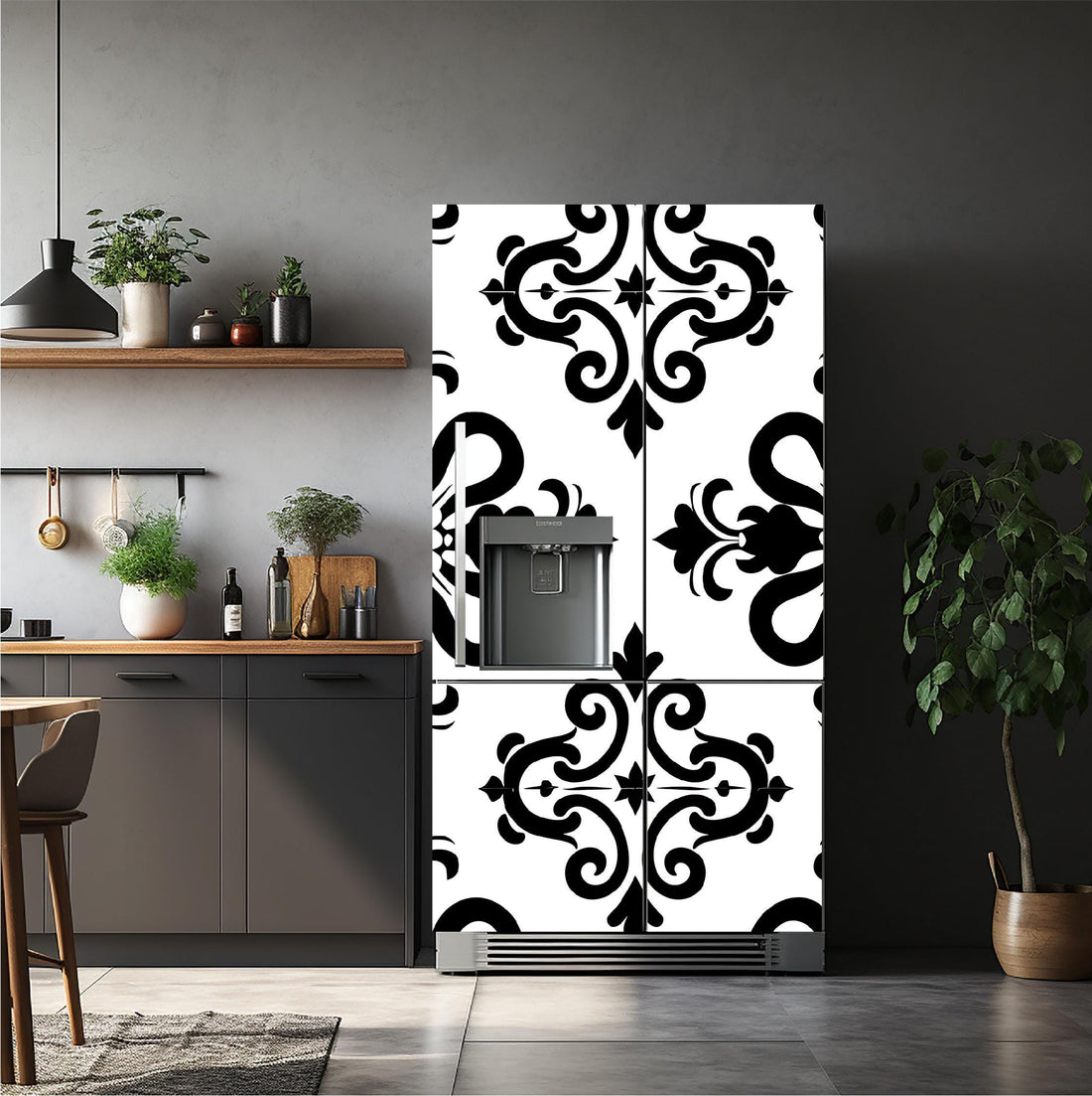 Art-Deco_2 Fridge Cover – Available in Magnet or Vinyl | Multiple Piece Sets