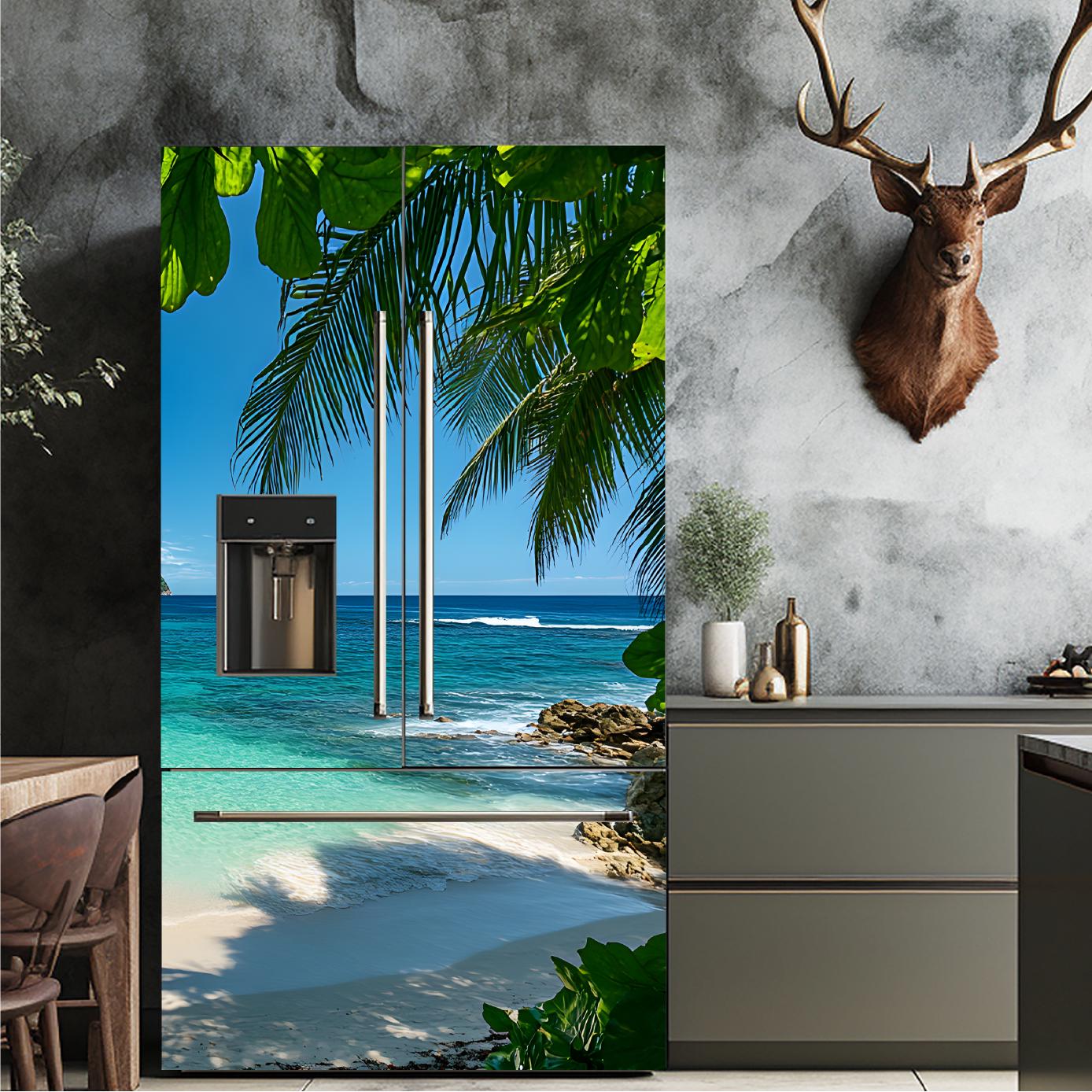 Beach_1 Fridge Cover – Available in Magnet or Vinyl | Multiple Piece Sets