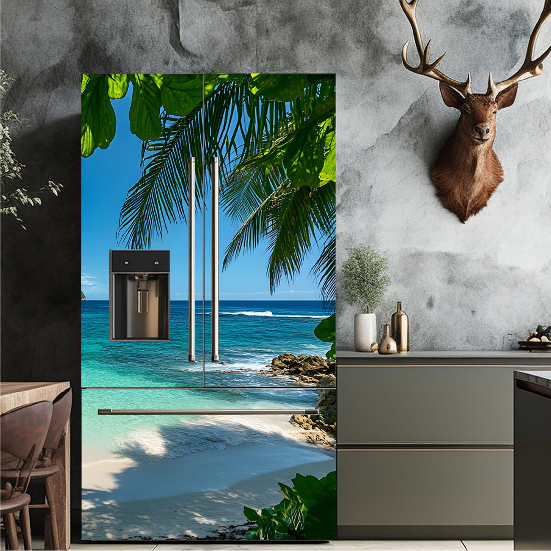 Beach_1 Fridge Cover – Available in Magnet or Vinyl | Multiple Piece Sets