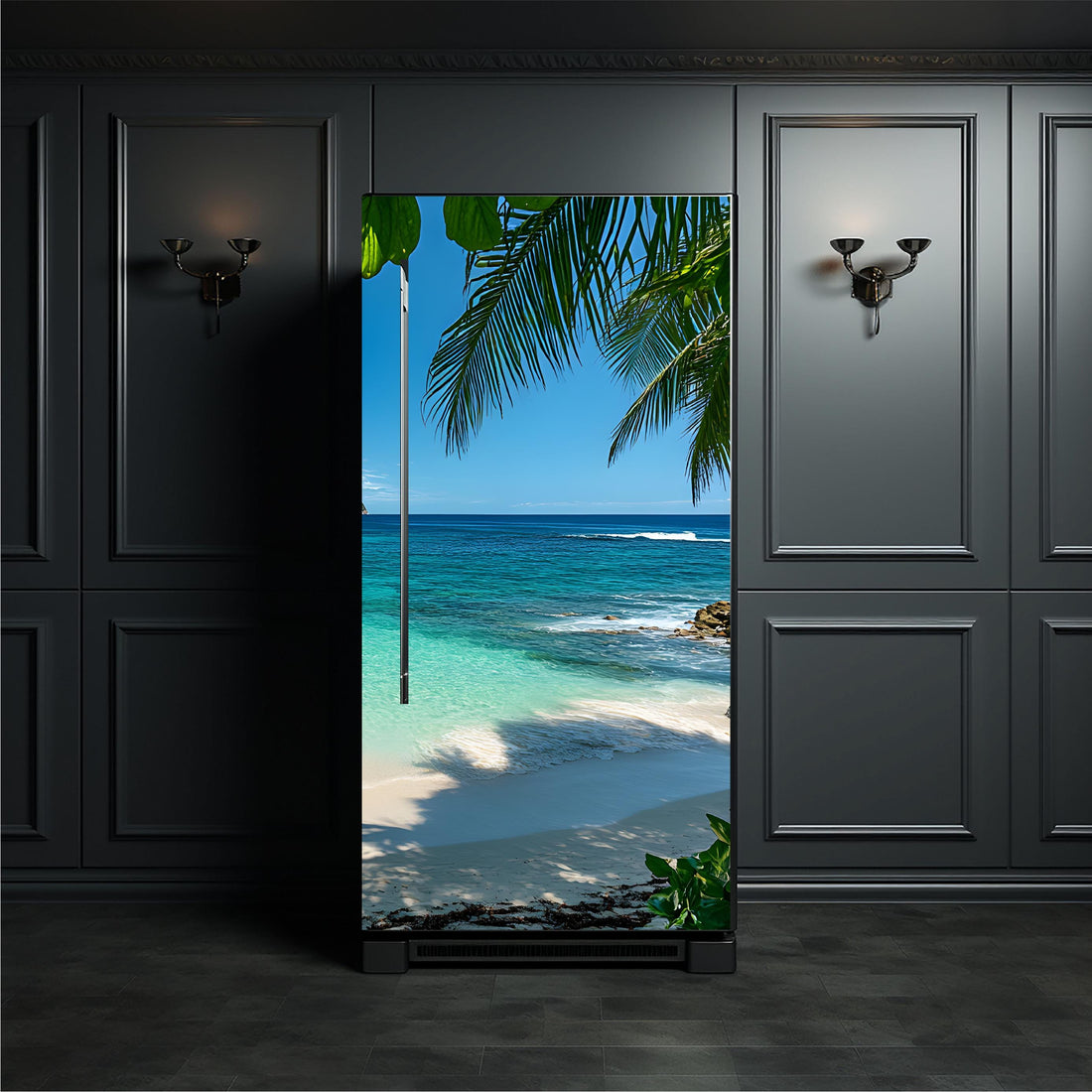 Beach_1 Fridge Cover – Available in Magnet or Vinyl | Multiple Piece Sets