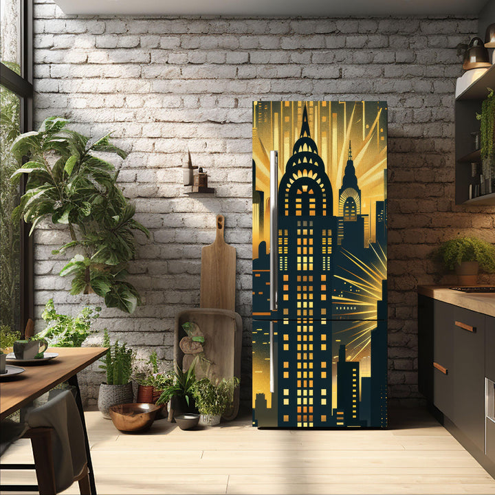 city_1 Fridge Cover – Available in Magnet or Vinyl | Multiple Piece Sets