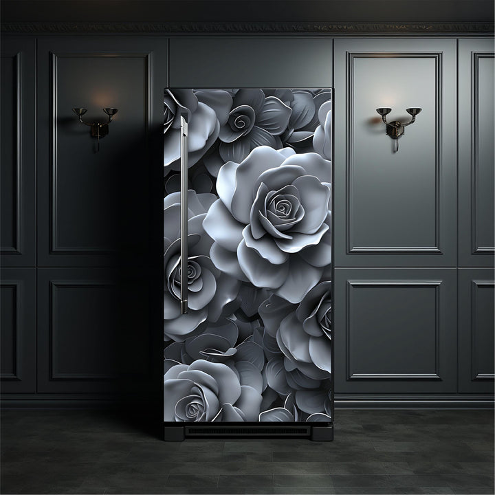 Floral_1 Fridge Cover – Available in Magnet or Vinyl | Multiple Piece Sets