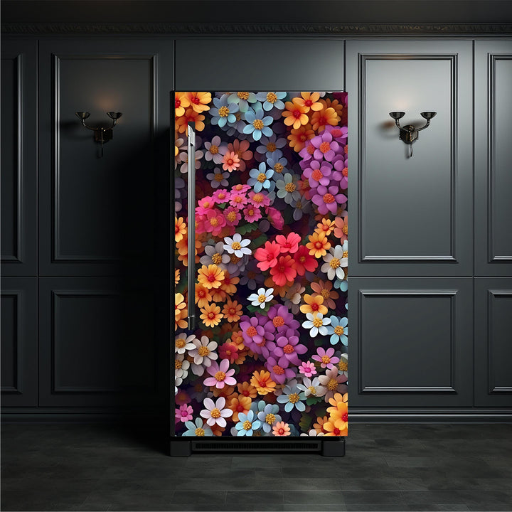 Floral_6 Fridge Cover – Available in Magnet or Vinyl | Multiple Piece Sets