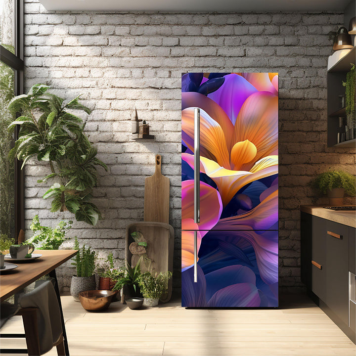 Floral_7 Fridge Cover – Available in Magnet or Vinyl | Multiple Piece Sets