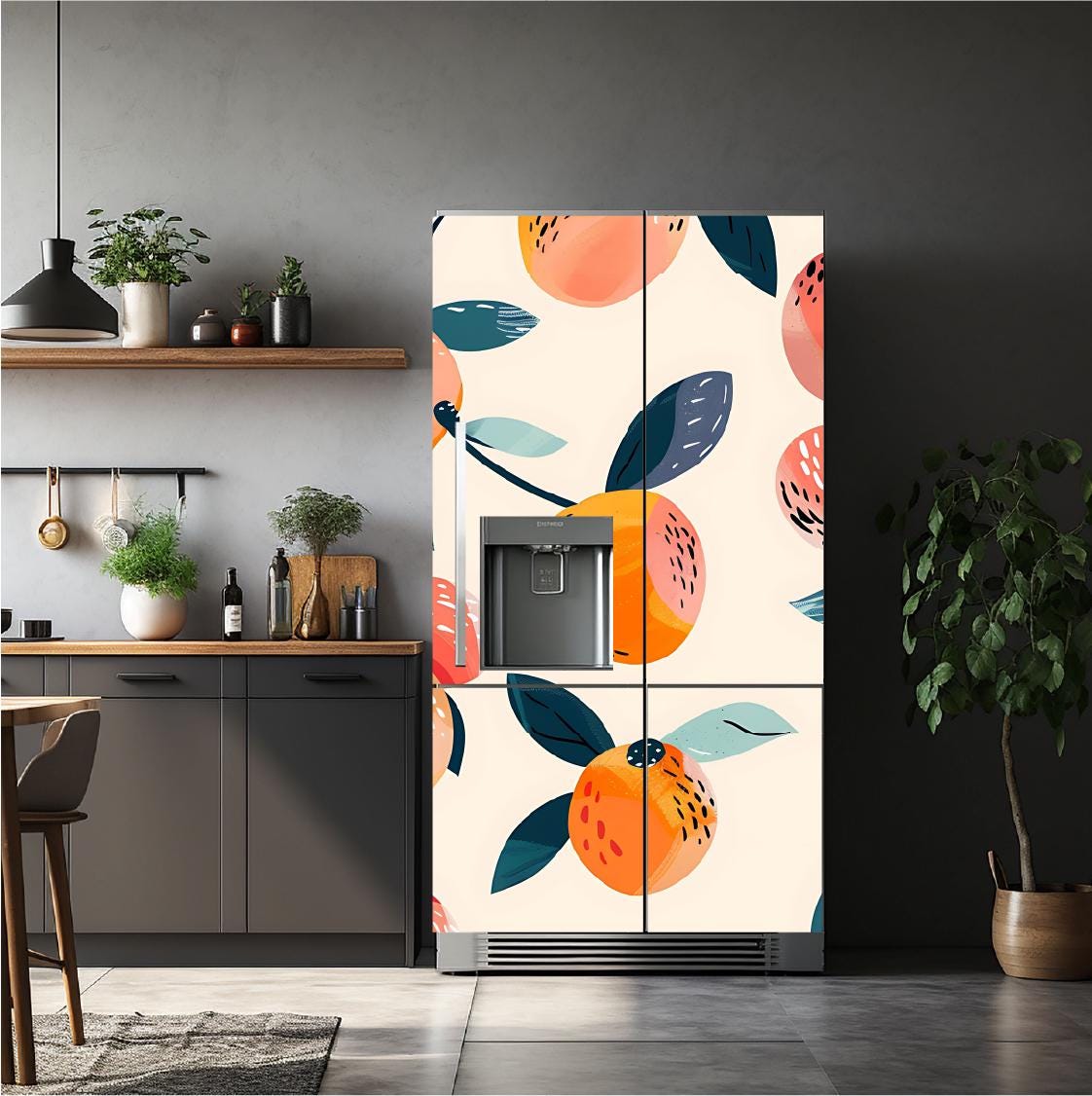 Fruit_2 Fridge Cover – Available in Magnet or Vinyl | Multiple Piece Sets
