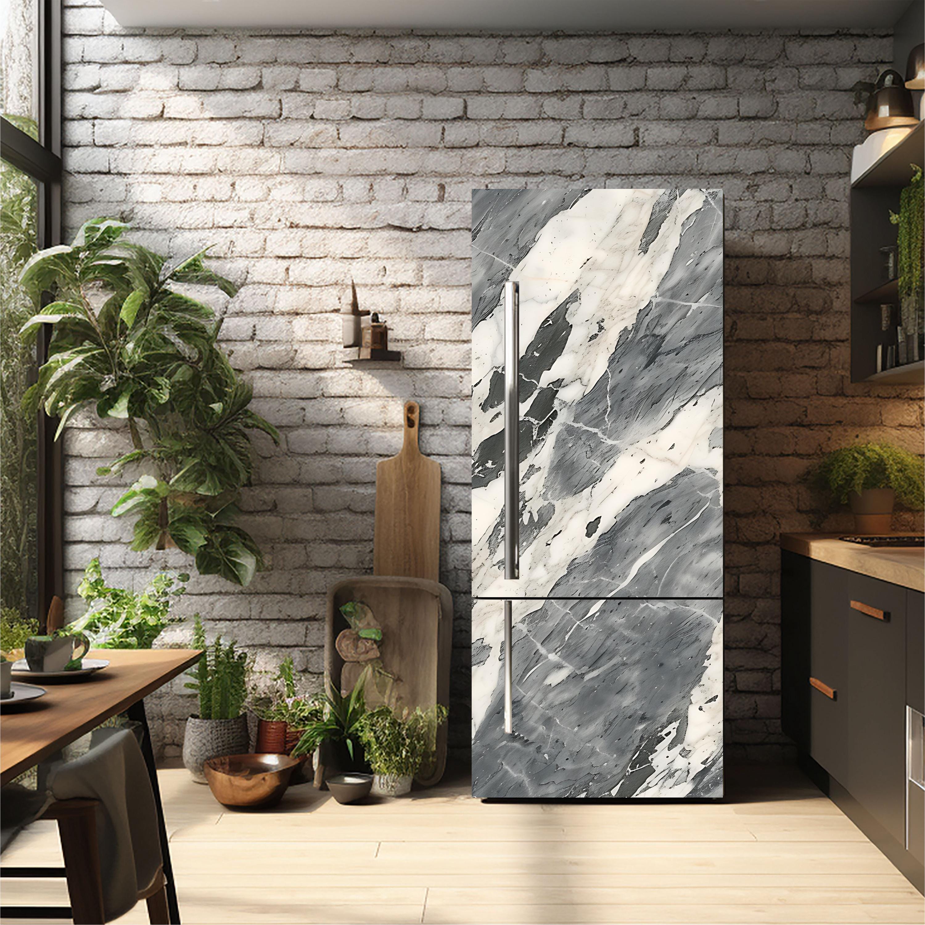Marble_1 Fridge Cover – Available in Magnet or Vinyl | Multiple Piece Sets