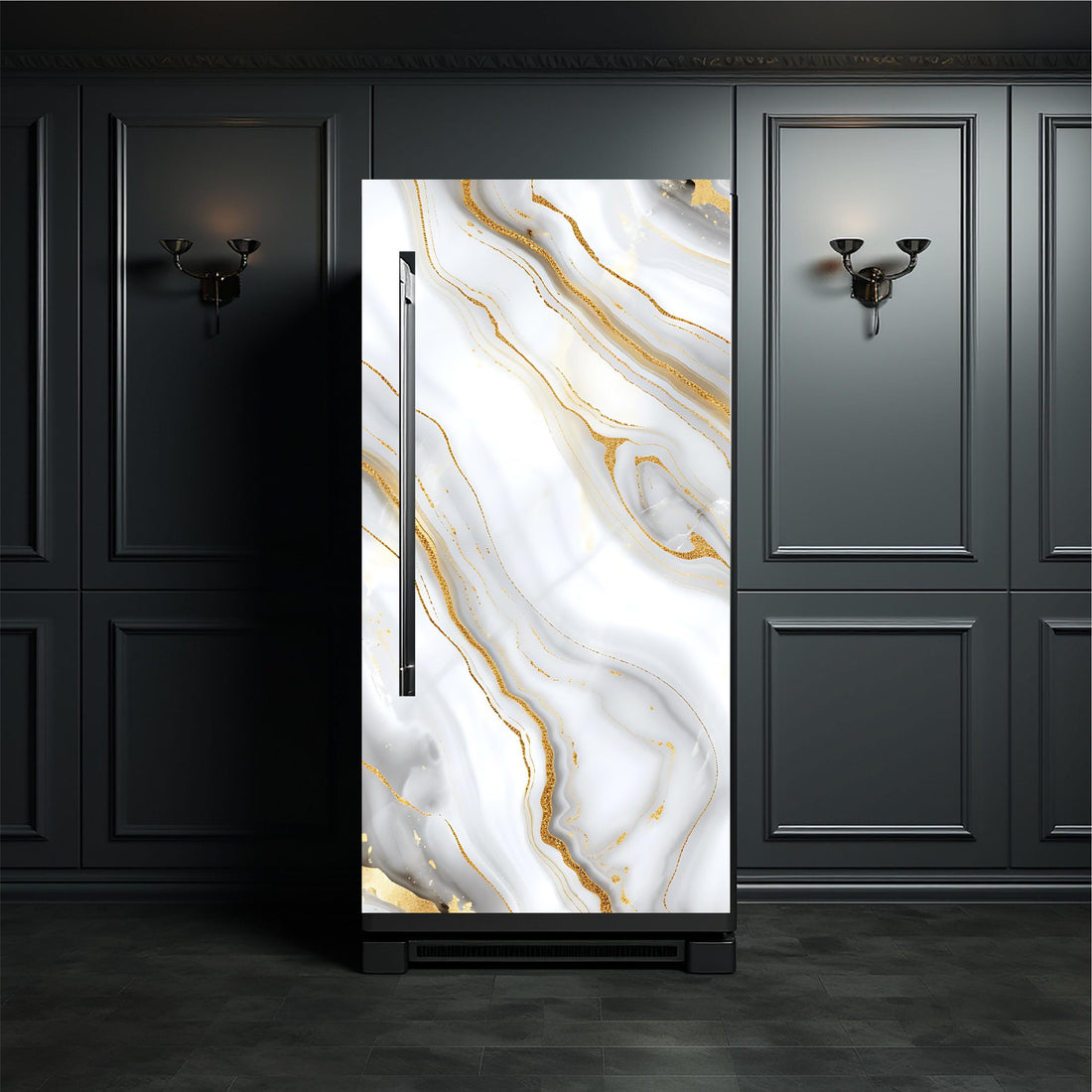 Marble_3 Fridge Cover – Available in Magnet or Vinyl | Multiple Piece Sets