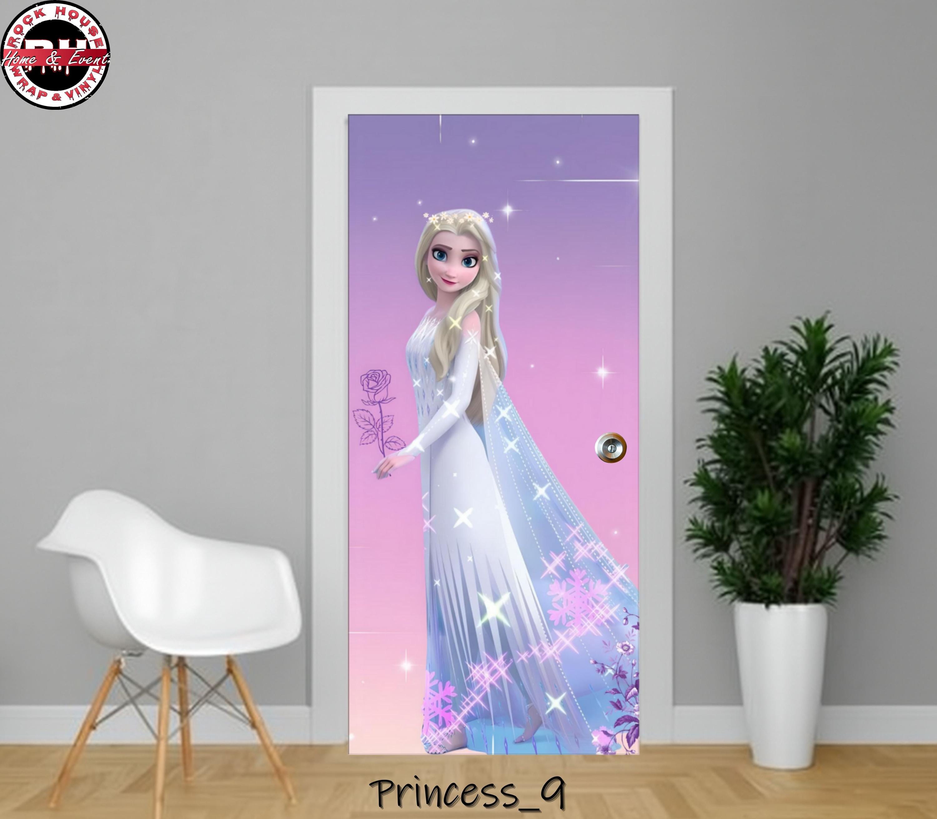 Princess Vinyl Door Wrap – Peel and  Stick Vinyl Door Decal