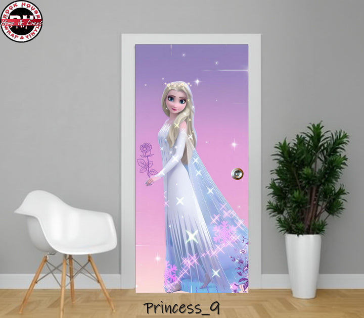 Princess Vinyl Door Wrap – Peel and  Stick Vinyl Door Decal