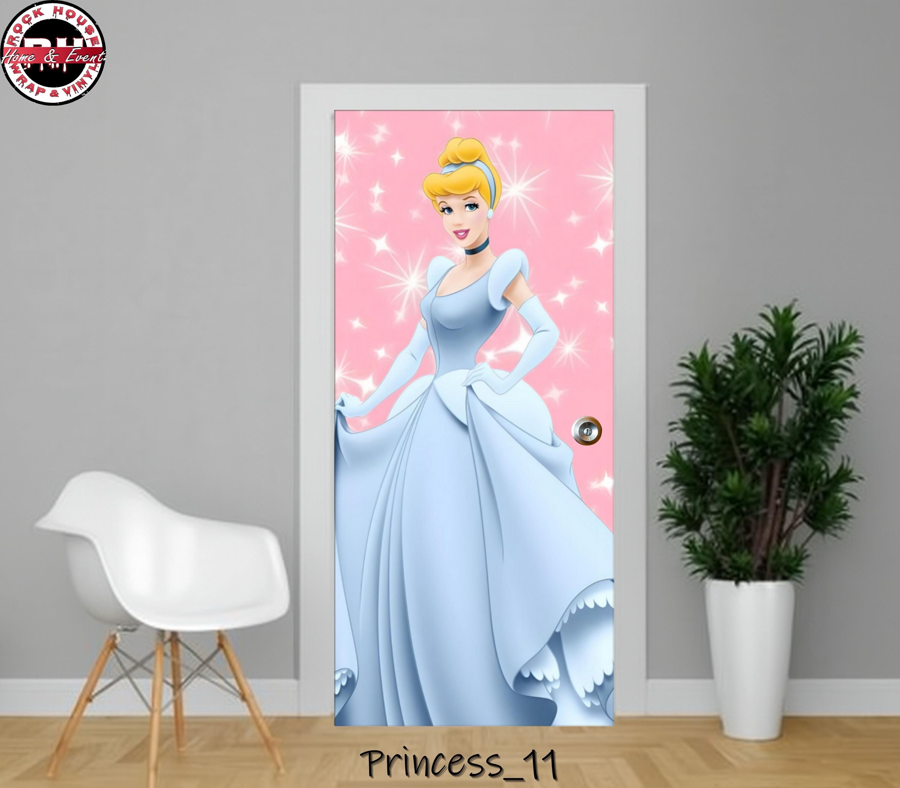 Cinderella Door Wrap – Peel and  Stick Vinyl Door Decal
