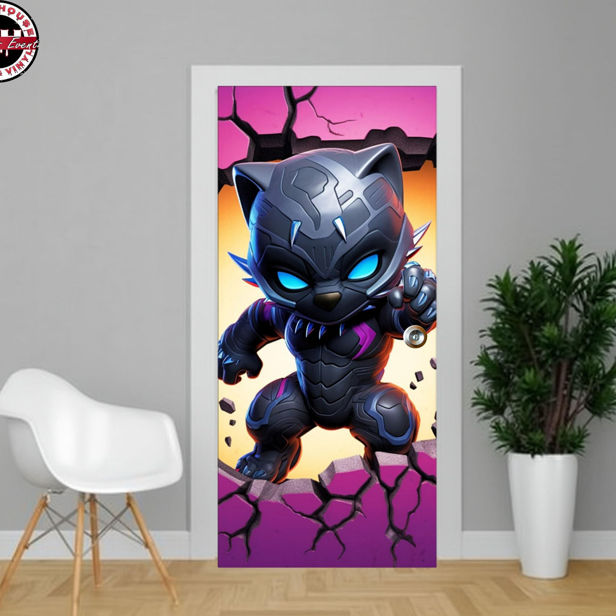 SUPER_HERO_2 Door Wrap - Peel and Stick Vinyl Door Decal – Rock House ...