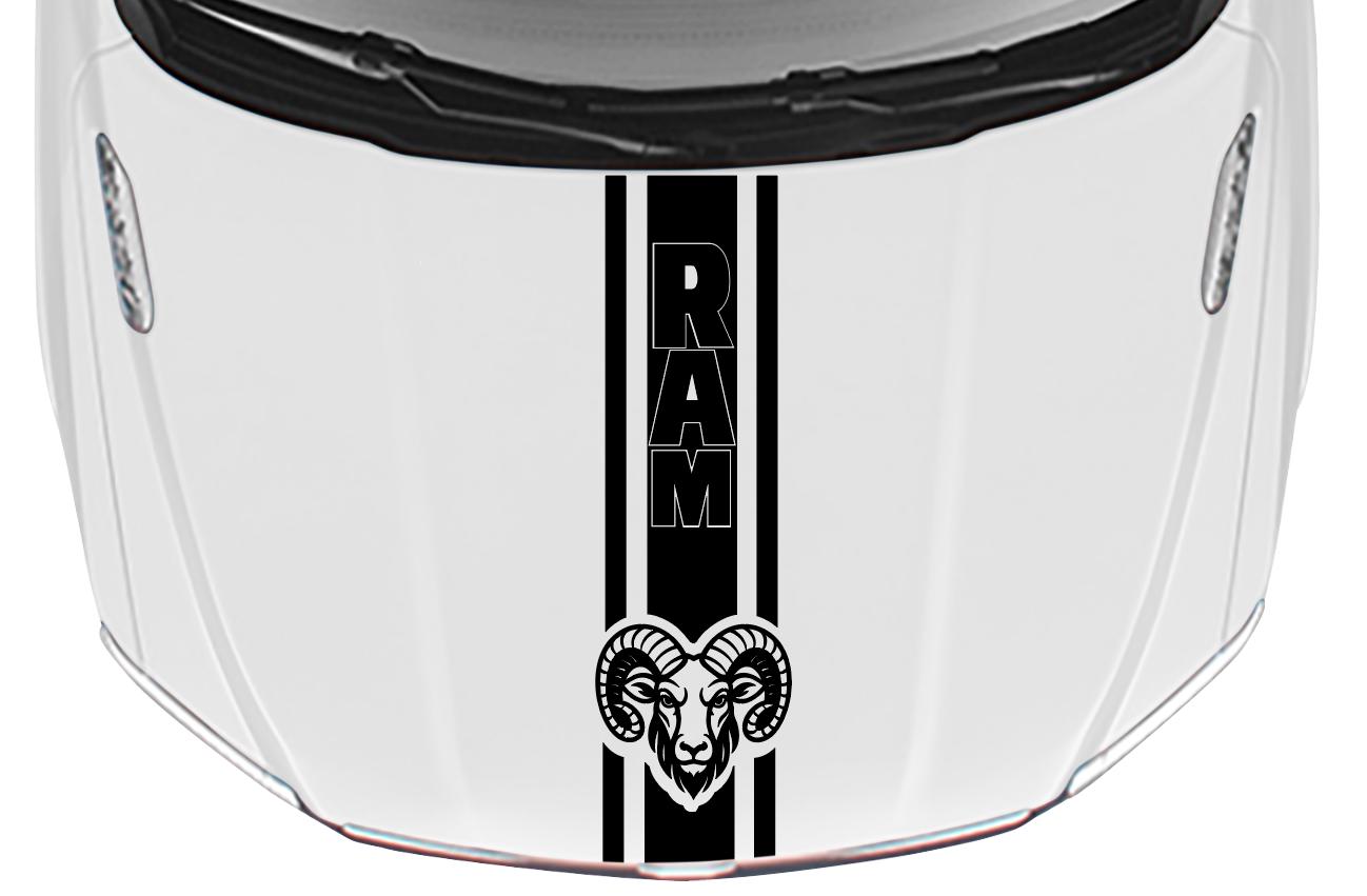 Custom Truck Decals – RAM Hood and Bed Decal