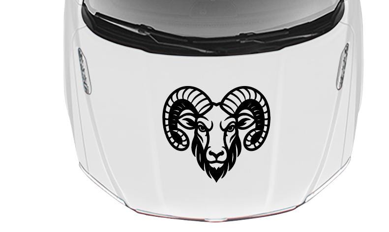 Custom Truck Decals – RAM Head Hood Decal
