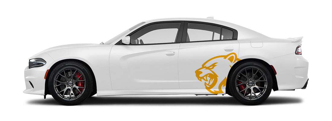 Hell Bear Vinyl Decal – Aggressive Automotive Car Graphic