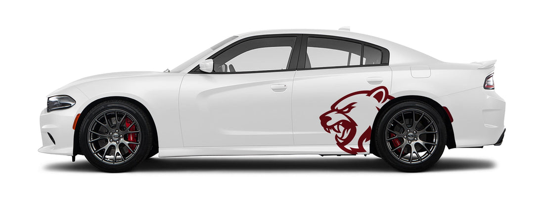 Hell Bear Vinyl Decal – Aggressive Automotive Car Graphic