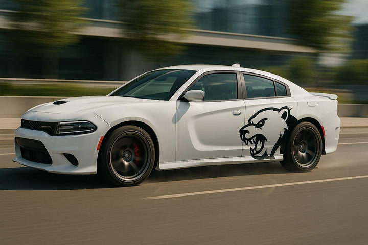 Hell Bear Vinyl Decal – Aggressive Automotive Car Graphic