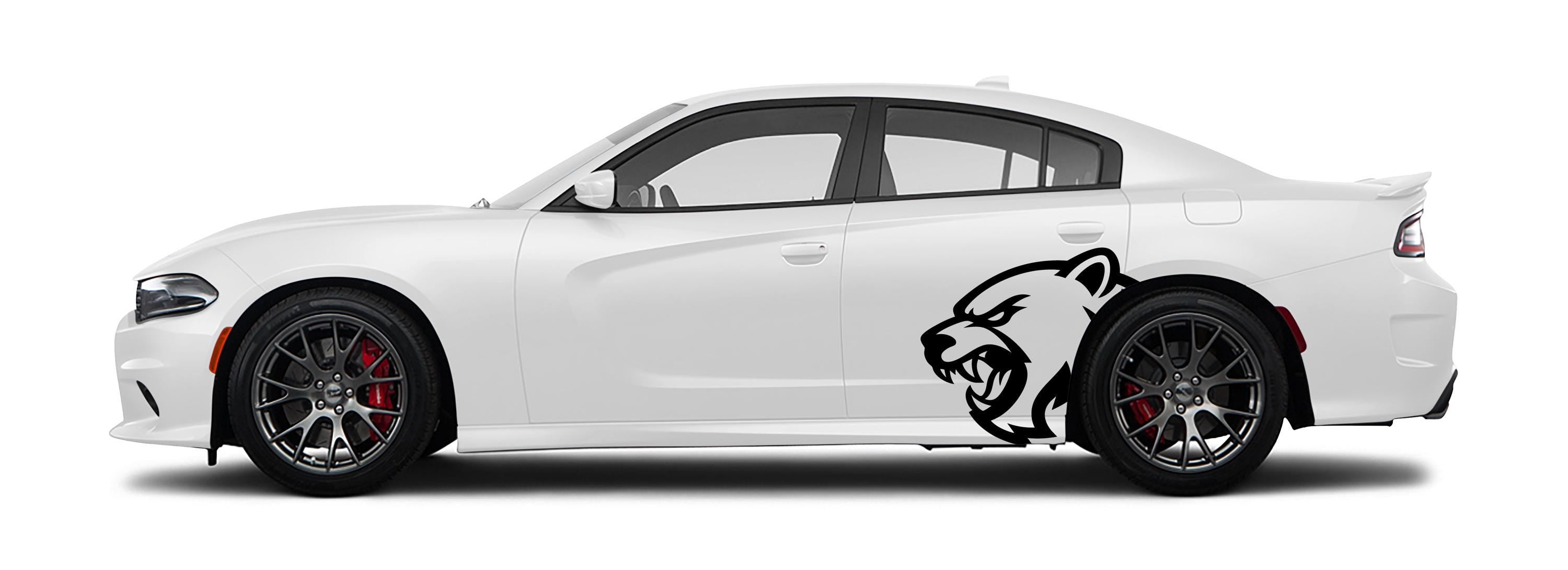 Hell Bear Vinyl Decal – Aggressive Automotive Car Graphic