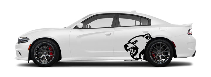 Hell Bear Vinyl Decal – Aggressive Automotive Car Graphic