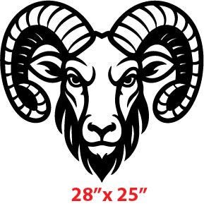 Custom Truck Decals – RAM Head Hood Decal