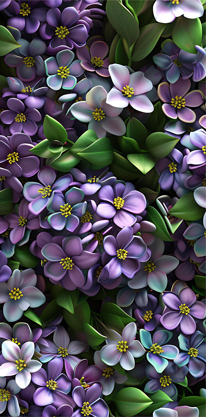 Floral Purple Violets Vinyl Door Wrap – Peel and  Stick Vinyl Door Decal