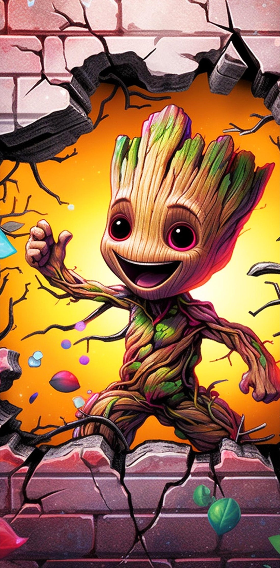 Groot Door Wrap – Peel and Stick Superhero Decal
