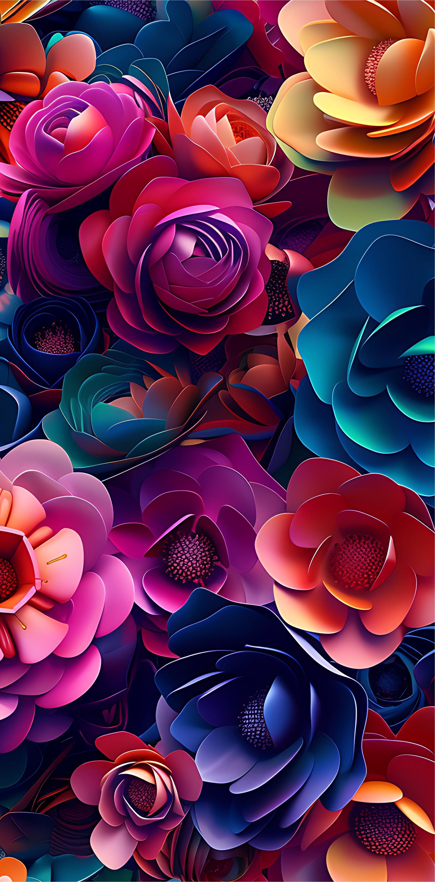 Floral Door Wrap - Peel and  Stick Vinyl Door Decal