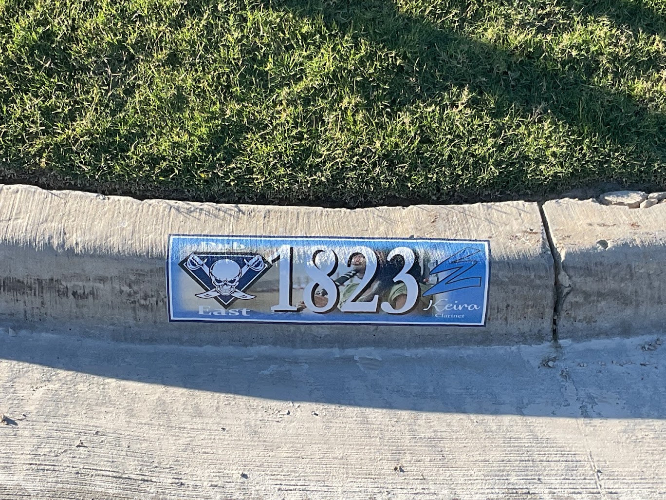 Reflective Curb Address Graphics