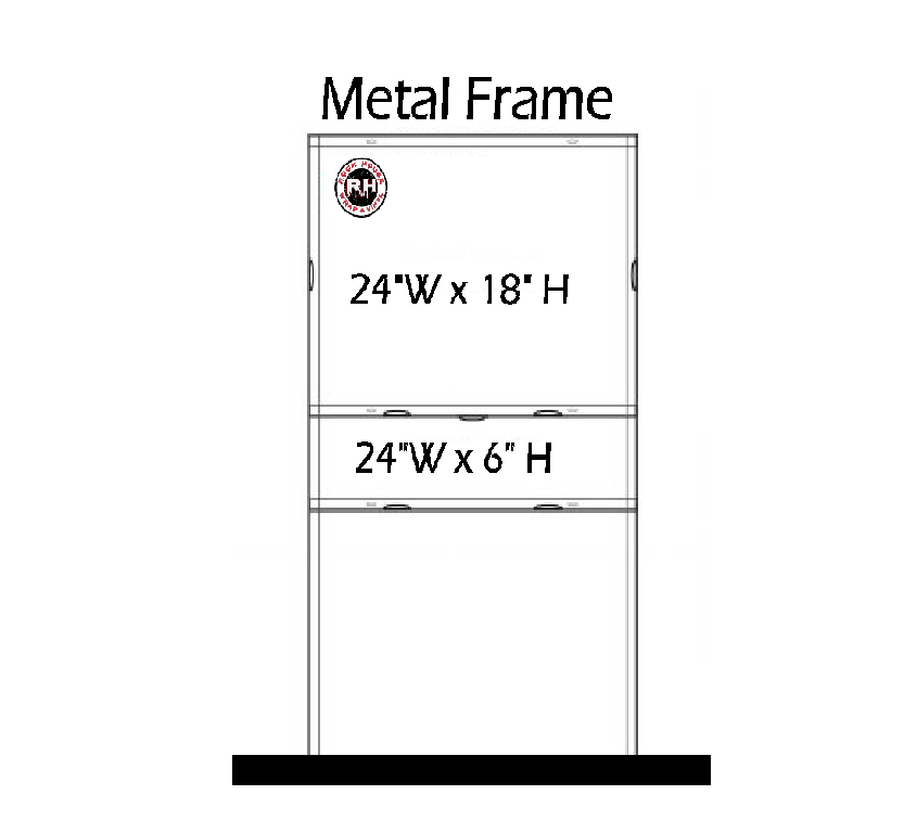 Real Estate H-Frame Sign Holder & Inserts